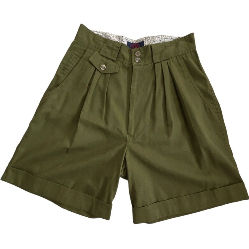 PRINCETON CLUB Bermuda Short Womens 11/12 Regular Size Army Green